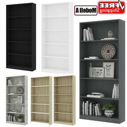 3/4/5 Tier Bookcase Bookshelf Display Rack Storage Shelf She