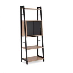 Acme Furniture Acme 92360 Finis Leaning Bookcase, Light Oak 