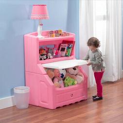 Step2 Lift and Hide Bookcase Storage Chest, Pink