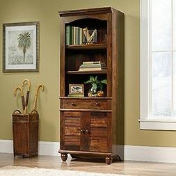 Bookcase 2-Door 1-Drawer Particle Board Closed Back in Curad