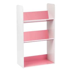 Kids Bookshelf in Pink and White 3 Tier Wood Bookshelf Kids 