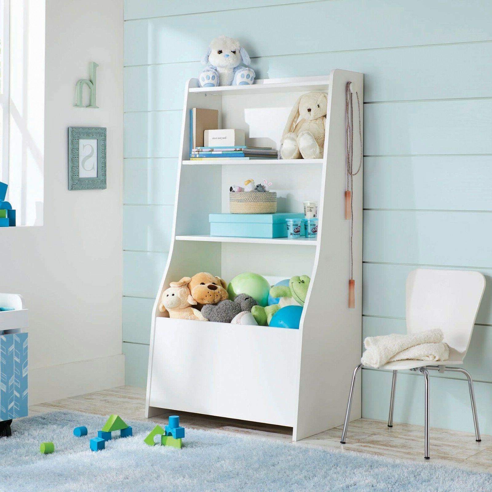Kids Bookcase Book Storage Shelf Rack Organizer Bookshelf St
