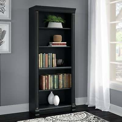 Copper Grove Varna 5-shelf Bookcase in Antique Black Black