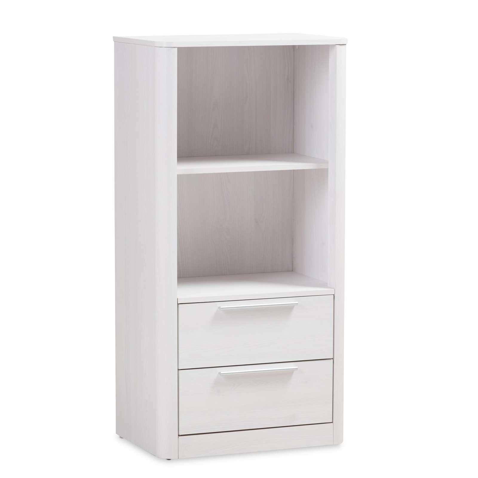Whitewashed 2 Drawer Storage