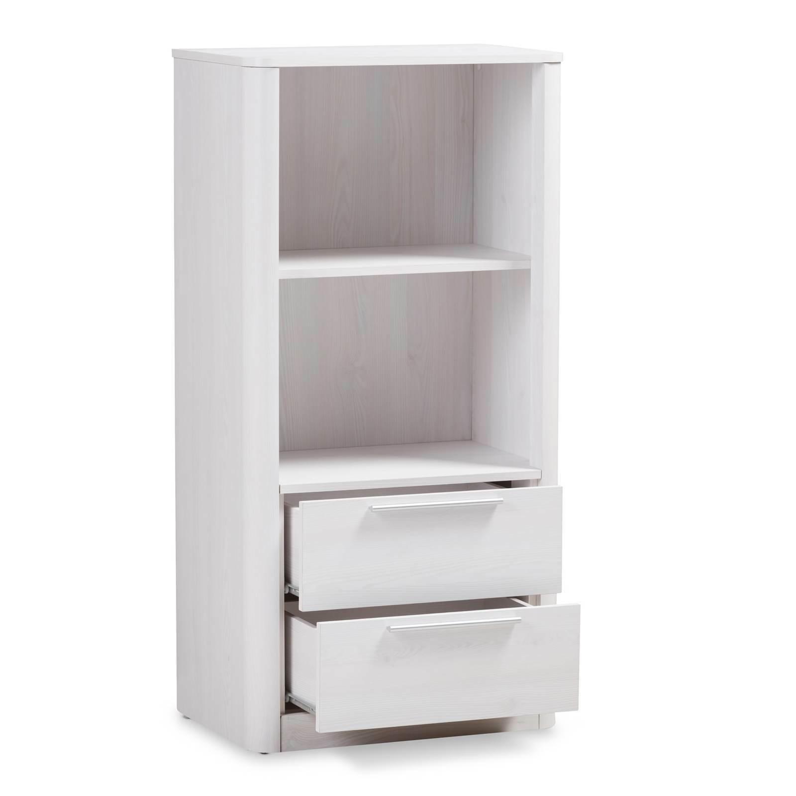 Whitewashed Finish 2 Shelves 2 Organizer