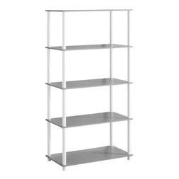 Open Display Shelves 5-Shelf Simple Standard Storage Bookshe