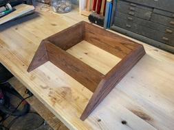 Small Oak Shelf finished with Dark Stain 22x16x5